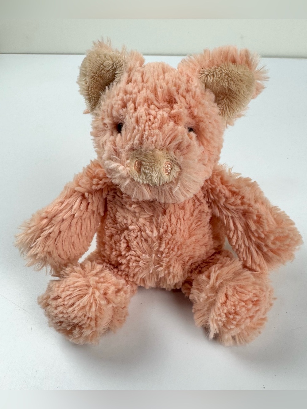 Manhattan Toy Pink Peach Pig Bean Bag Plush Stuffed Animal Soft Toy 7.5" 2013